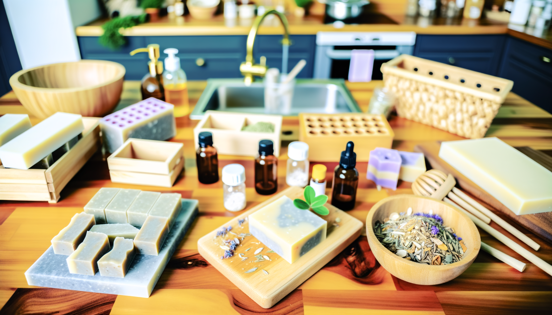 An image illustrating DIY Organic Soap: How to Make Your Own Natural Soap at Home